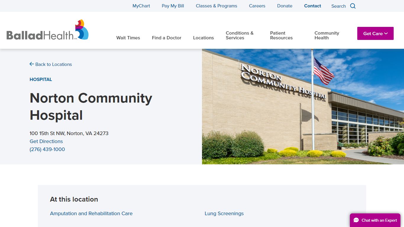 Norton Community Hospital in Norton, Virginia | Ballad Health